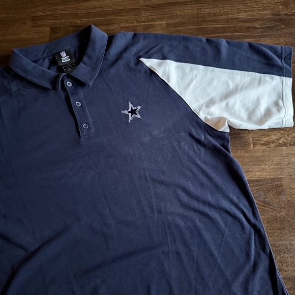 Reebok Other - Vintage Reebok NFL Dallas Cowboys Polo Shirt Mens XL Navy Blue White Embroidered